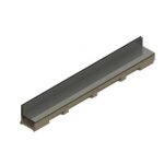 Caniveau béton polymère h55mm avec couverture à fente inox 316l - self 100 aco Caniveau béton polymère h55mm avec couverture à fente inox 316l - self 100 aco