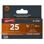Agrafes rondes t25 pour c�bles 6 mm - longueur 10 mm arrow