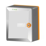 Alimentation non secourue en coffret a. b. s avec portillon 24v / 5a izyx