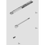 Amortisseur pour porte coulissante clipo 16 h ou 16 gpk eku
