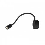 Applique - liseuse murale - flexible orientable - dio flex - led - noir slv