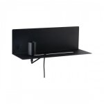 Applique murale e27 max. 40w usbc mtal noir - devara paulmann