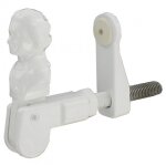 Arr�t berg�re aluminium - avec but�e - r�glable - blanc - 110 mm burgaud