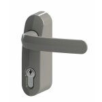 Béquille de manoeuvre extérieur pour serrure cp et tp - gris dom Béquille de manoeuvre extérieur pour serrure cp et tp - gris dom