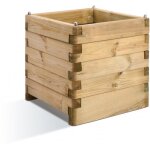 Bac � fleurs carr� - 50 x 50 cm - 60 litres - ol�a 50 jardipolys