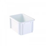 Bacs gerbables - plastique blanc - 15 litres gilac