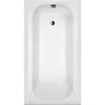 Baignoire avec vidage position standard - 120 x 70 cm - frisbee leda