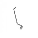Barre de fixation murale d'angle en inox pour parma 2 - 55 cm aurlane