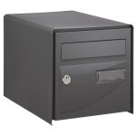 Bote aux lettres - double face - gris anthracite - probat decayeux