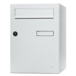 Bo�te aux lettres et � colis individuelle 1 porte eclipse - blanc 9016 renz