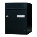 Bo�te aux lettres et � colis individuelle 1 porte eclipse - noir 9005 renz