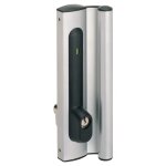 Botier de serrure 6400 pour coulissant aluminium - tfc argent assa abloy