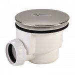 Bonde de douche 90 mm avec capot abs chrom� - sortie horizontale - ch690 nicoll