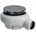 Bonde de douche 90 mm capot chrom� - sortie horizontale - tempoplex viega