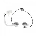 Bondes d'�vier - commande automatique & trop - plein / 2 cuves wirquin pro