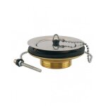 Bonde en laiton - à bouchon - pour évier gres - 60mm valentin Bonde en laiton - à bouchon - pour évier gres - 60mm valentin