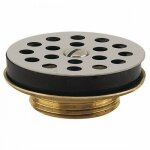 Bonde de lavabo - laiton - 33x42 - grille inox valentin