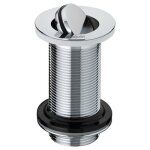 Bonde lavabo - en laiton - � clapet rotatif - sans trop - plein wirquin pro