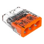 Borne de connexion - automatique 2273 - pour fils rigides 3x0, 5 a 2, 5mm2 wago