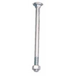 Boulons japy en acier zingu avec tte ronde collet carr 10x80 mm bricozor