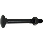 Boulon trcc japy - acier zingu� noir - 6x50 mm - boite de 200 bricozor