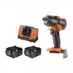 Boulonneuse � chocs brushless 18v + 2 batteries 4ah + coffret - bss18mtf12bl - 402c aeg powertools