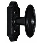 Bouton de cr�mone d�corative en fonte noir rollinger