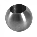Bouton d'extr�mit� - pour barre garde - corps - diam�tre 12 mm - inox 304 - bross� design production