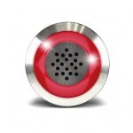 Bouton poussoir de signalisation en acier inoxydable - 12v 85db - rouge izyx