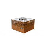 Brasero plancha d'extérieur - cube 750 - oxyde feu du jardin Brasero plancha d'extérieur - cube 750 - oxyde feu du jardin