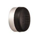 But�e de porte murale - diam�tre 40 mm - julior gris / noir civic