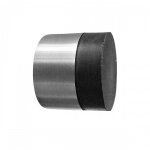 Butoir de porte mural rond en inox satiné - série ez209 karcher design Butoir de porte mural rond en inox satiné - série ez209 karcher design