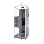 Cabine de douche study - 90 x 90 - porte pivotante aurlane