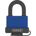 Cadenas  cl - corps gain bleu - tanche - anse inox - 50 mm - 70ib / 45 6401 abus
