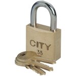 Cadenas à clé - s'entrouvrant sur numéro de suivi - acier cémenté - city 35 iseo city Cadenas à clé - s'entrouvrant sur numéro de suivi - acier cémenté - city 35 iseo city
