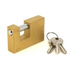 Cadenas rectangulaire - coprs laiton - ance acier c�ment� - city 75 iseo