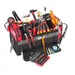 Caisse  outils textile 39 l avec 100 outils lectromcanique - cpp - 83bag sam outillage