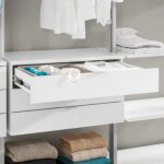 Caisson 2 tiroirs pour aménagement de dressing clos - it - blanc bohnacker Caisson 2 tiroirs pour aménagement de dressing clos - it - blanc bohnacker