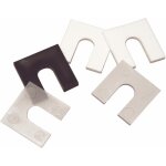 Cales fourchettes en plastique pour pose de menuiseries - paisseur 1 mm goettgens sa