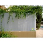Canisse pvc - panneaux 2, 50 m - blanc - 1, 20m jet7garden