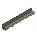 Caniveau béton polymère h55mm avec couverture à fente inox 304l - self 100 aco Caniveau béton polymère h55mm avec couverture à fente inox 304l - self 100 aco