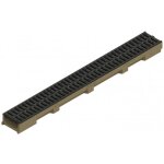 Caniveau béton polymère h55mm avec grille passerelle microgrip pp - self 100 aco Caniveau béton polymère h55mm avec grille passerelle microgrip pp - self 100 aco