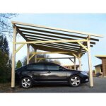 Carport avento en pica du nord - section 120 x 120 mm - 3, 90 x 5, 90 m - 28, 40 m2 habrita