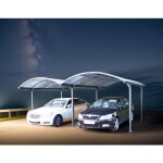Carport voiture en aluminium 5, 10x4, 20 m - 28, 00 m2 habrita Carport voiture en aluminium 5, 10x4, 20 m - 28, 00 m2 habrita