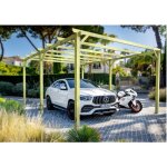 Carport voiture en bois massif rio 510x420cm maderland Carport voiture en bois massif rio 510x420cm maderland
