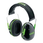 Casque antibruit - 105 dcibels - noir et vert - k1 uvex