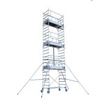 �chafaudage roulant en aluminium - 1 plancher - totem line 180 tubesca