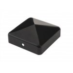 Chapeau pyramide pour poteau bois - noir - cabochon 70 simpson strong - tie
