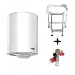 Chauffe - eau �lectrique blind� vertical sag�o 100l avec tr�pied et groupe de s�curit� ariston