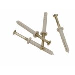 Chevilles nylon à frapper collerette plate - 6x40 mm - 300 pièces rawl Chevilles nylon à frapper collerette plate - 6x40 mm - 300 pièces rawl